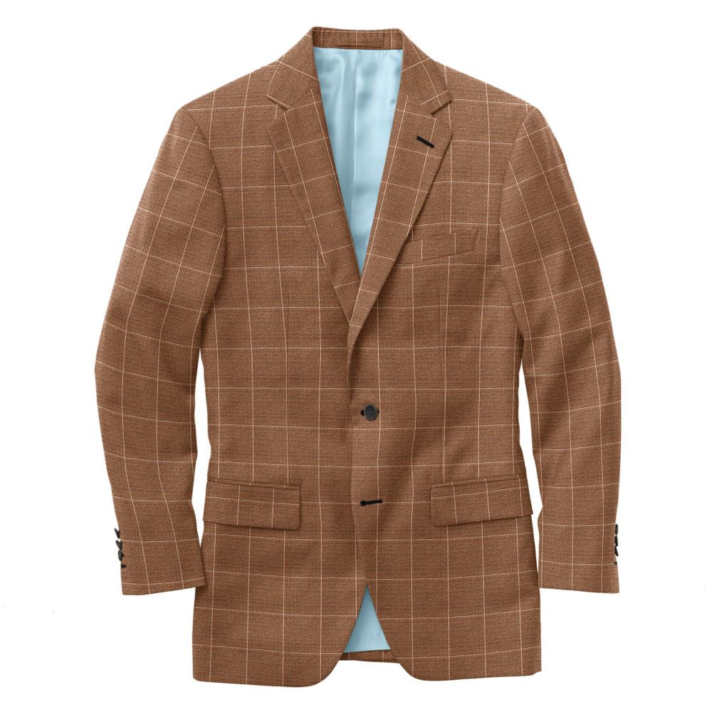 C6-3755177-CSC C6-3755177 Brown White Windowpane