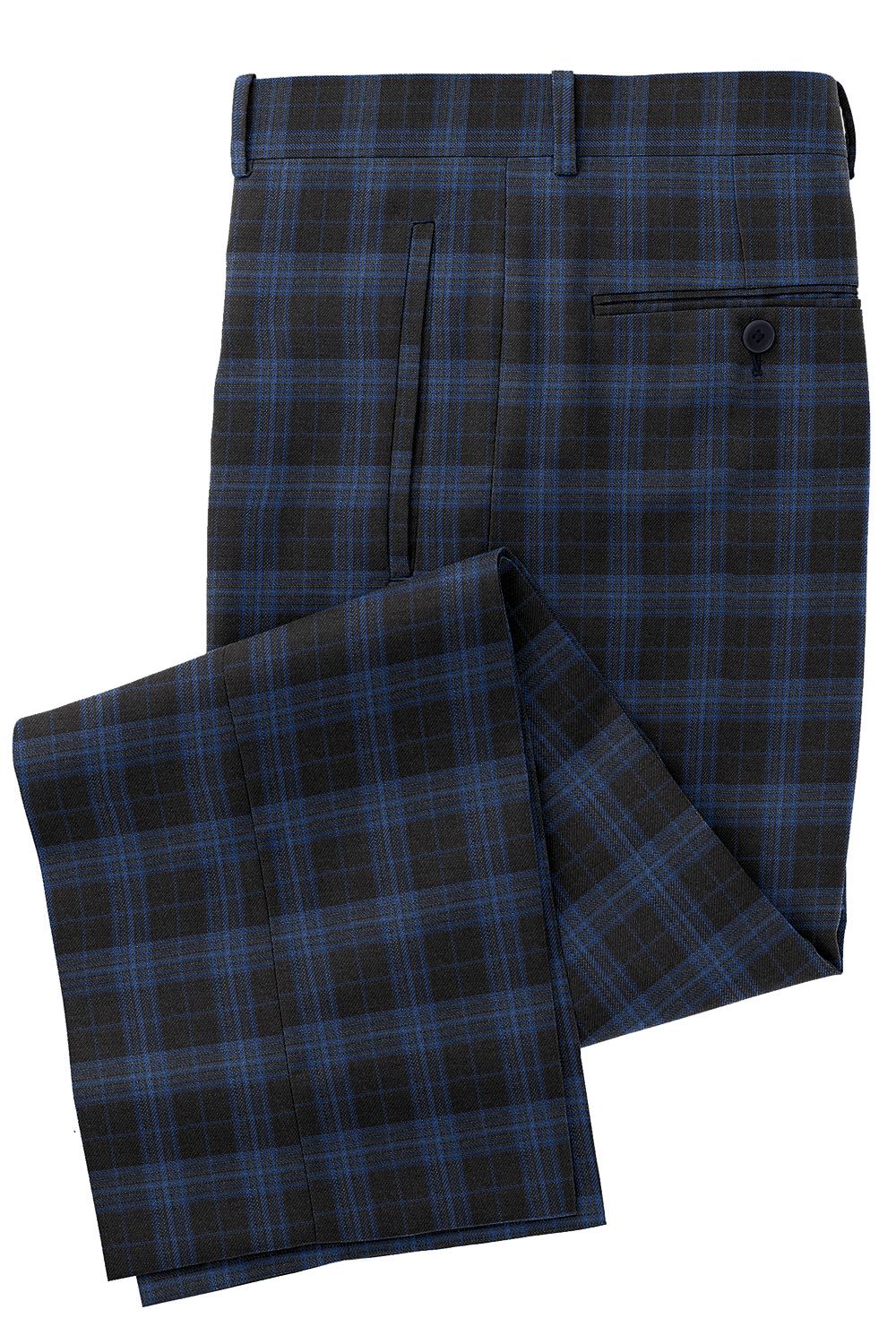 C6-3755184-CT C6-3755184 Black Royal Blue Plaid