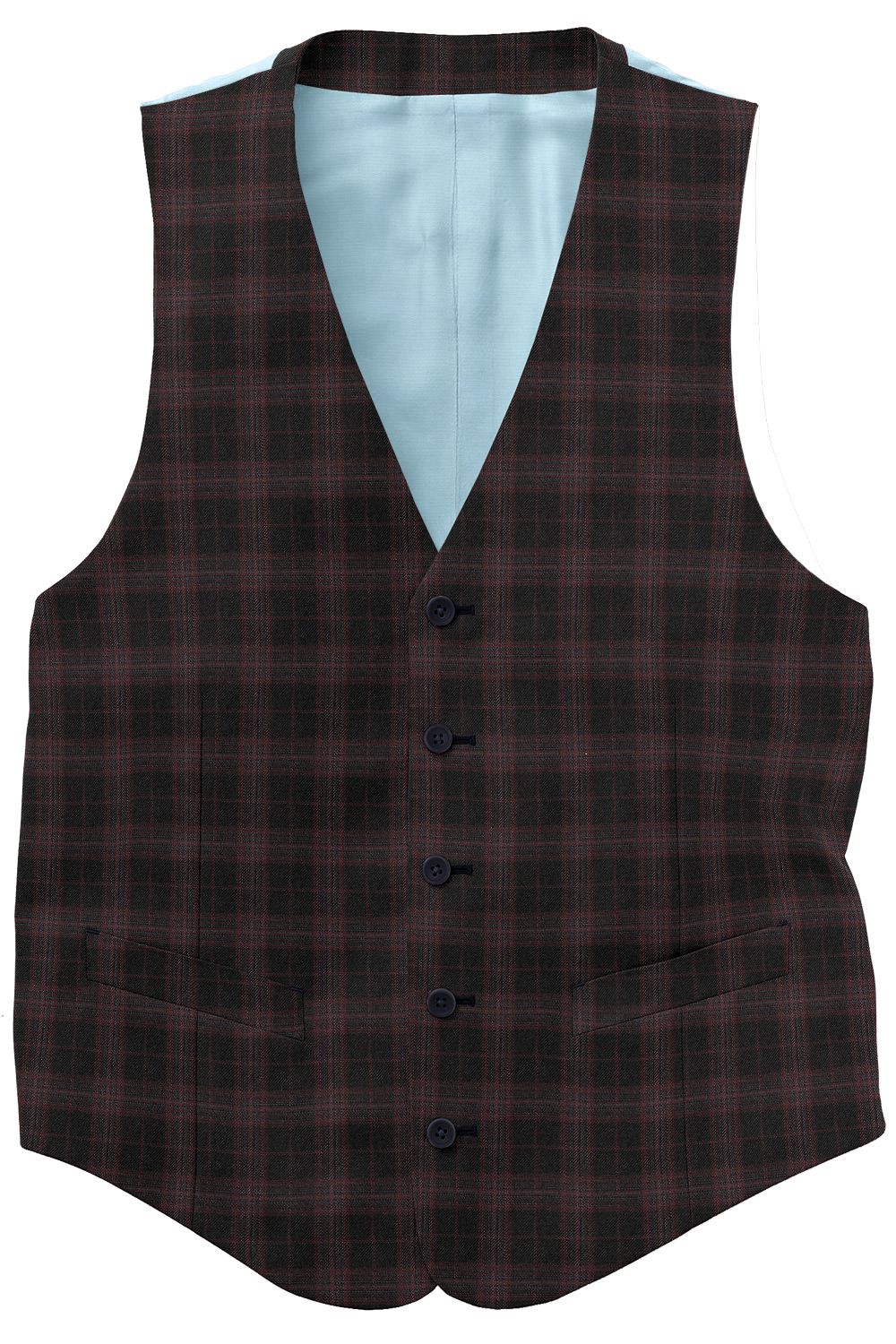 C6-3755185-CV C6-3755185 Black Red Plaid