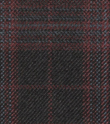 C6-3755185-SWATCH C6-3755185 Black Red Plaid