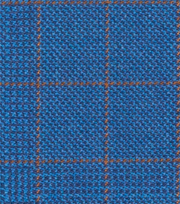 C6-3755220-SWATCH C6-3755220 Blue Orange Plaid