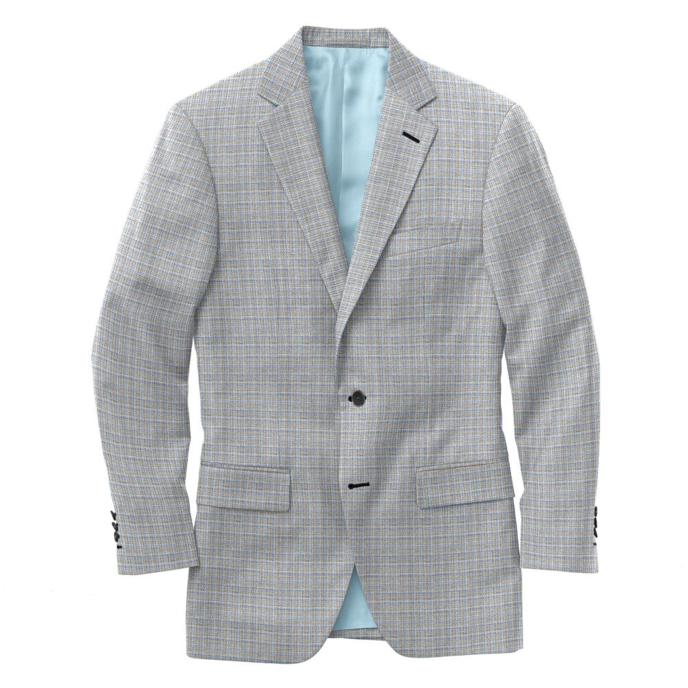 C6-3755223-CSC C6-3755223 Lt Grey Blue Check