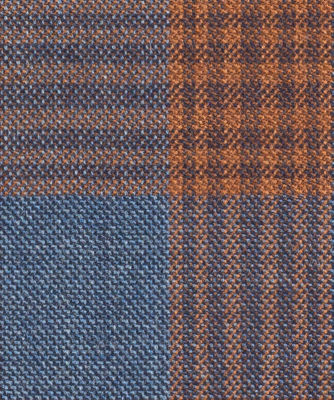 C6-3755226-SWATCH C6-3755226 Blue Orange Check