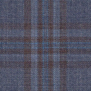 C6-3858379 Blue Brown Plaid