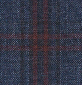 C6-3858383 Blue Grey Cranberry Plaid