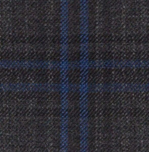 C6-3858384 Charcoal Grey Cobalt Plaid