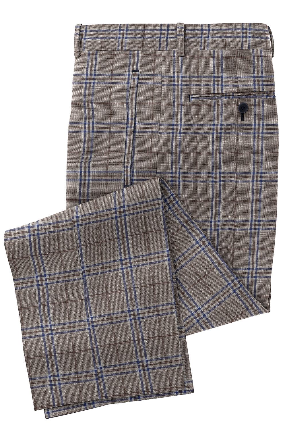 K4-3861251-CT K4-3861251 Brown Navy Plaid