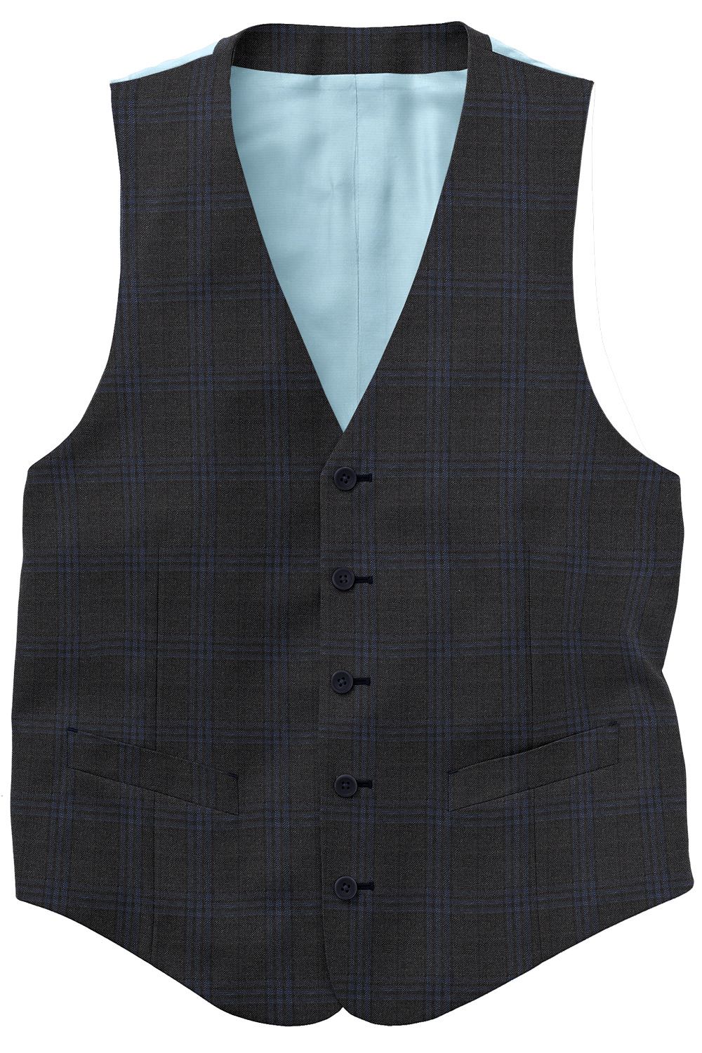 K4-3861258-CV K4-3861258 Charcoal Blue Plaid