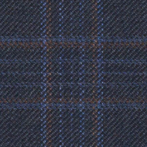 K4-3861267 Dark Navy Blue Brown Check