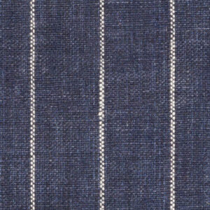 K4-3861635 Navy Chalk Stripe Linen
