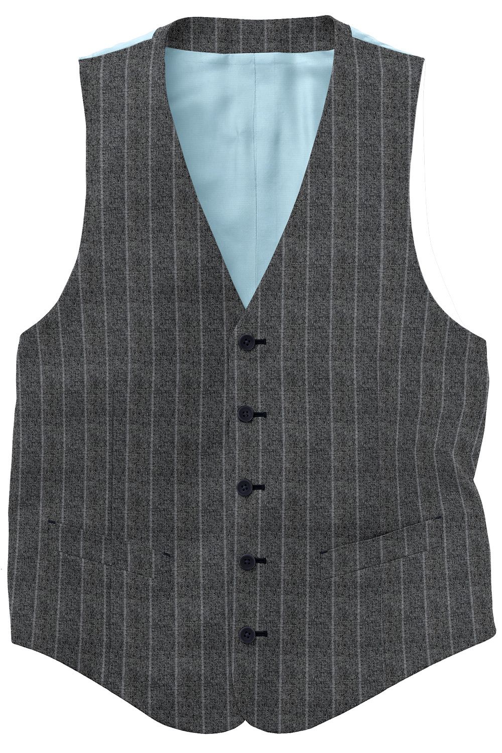 K4-3961678-CV K4-3961678 Lt Grey Chalk Stripe