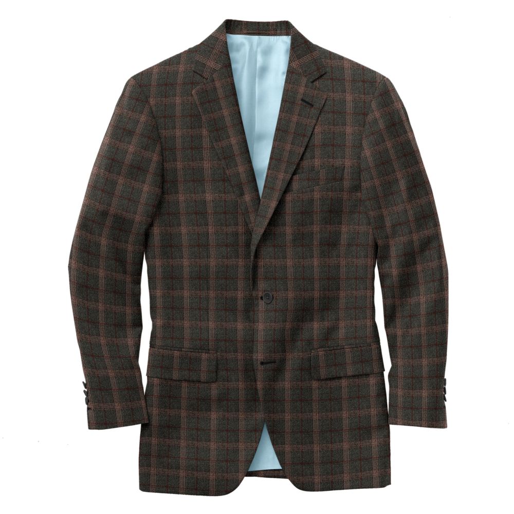 K4-3961724-CSC K4-3961724 Olive Brown Plaid
