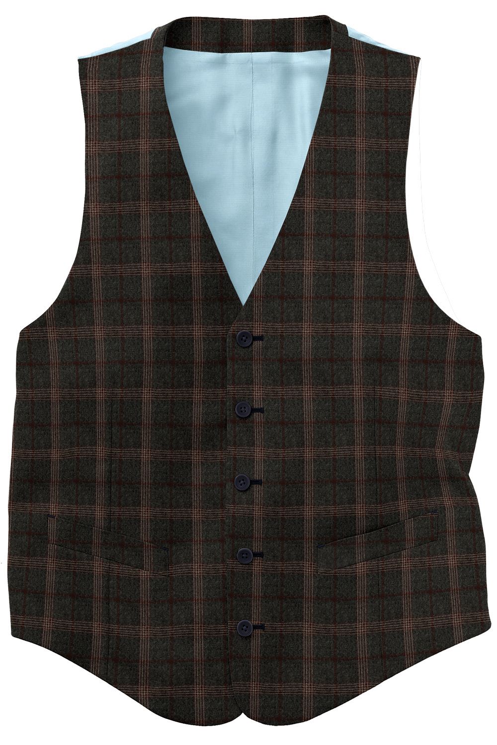 K4-3961724-CV K4-3961724 Olive Brown Plaid