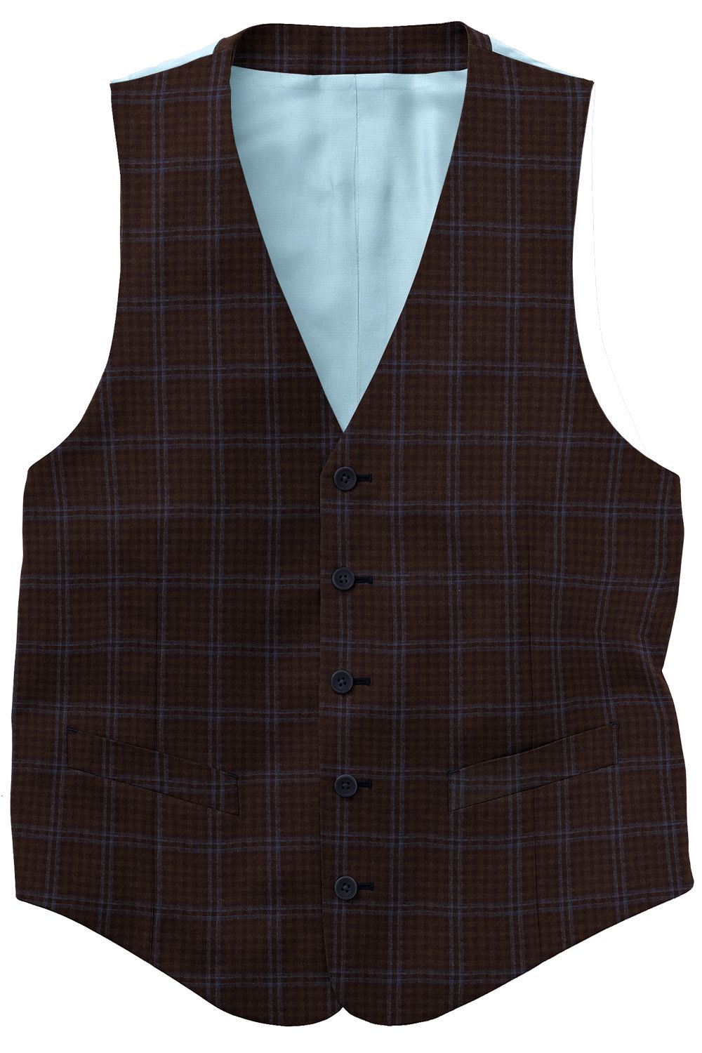 K4-3961742-CV K4-3961742 Brown Blue Check