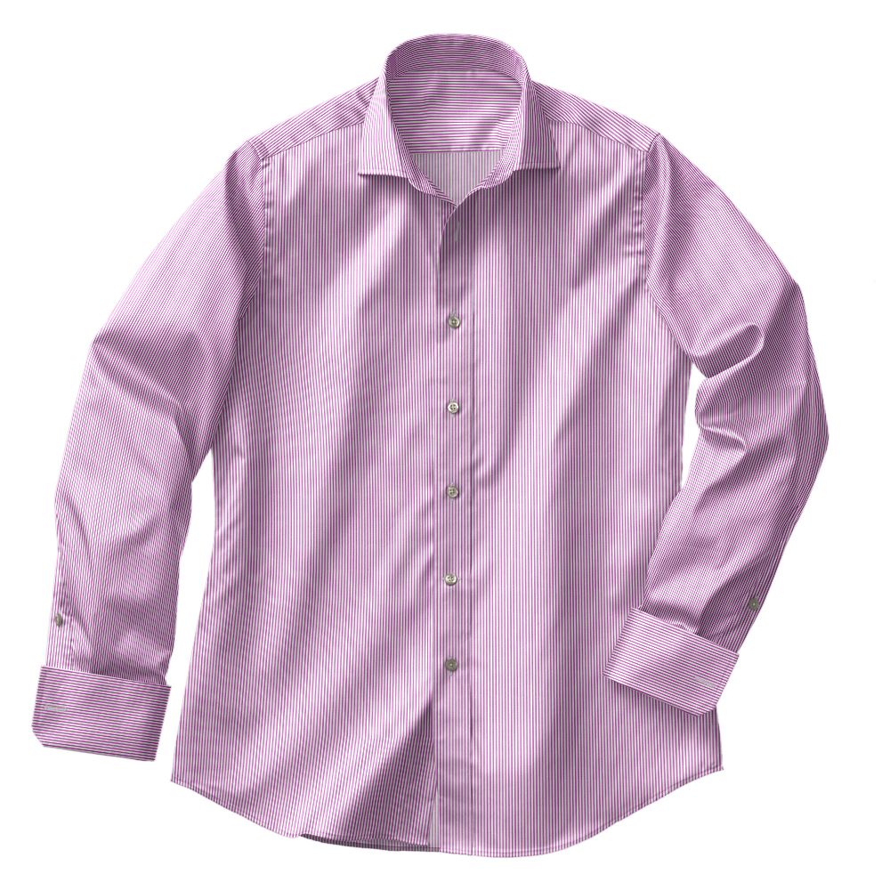 N2-3754069-CSHT N2-3754069 Violet Twill Bengal Stripe
