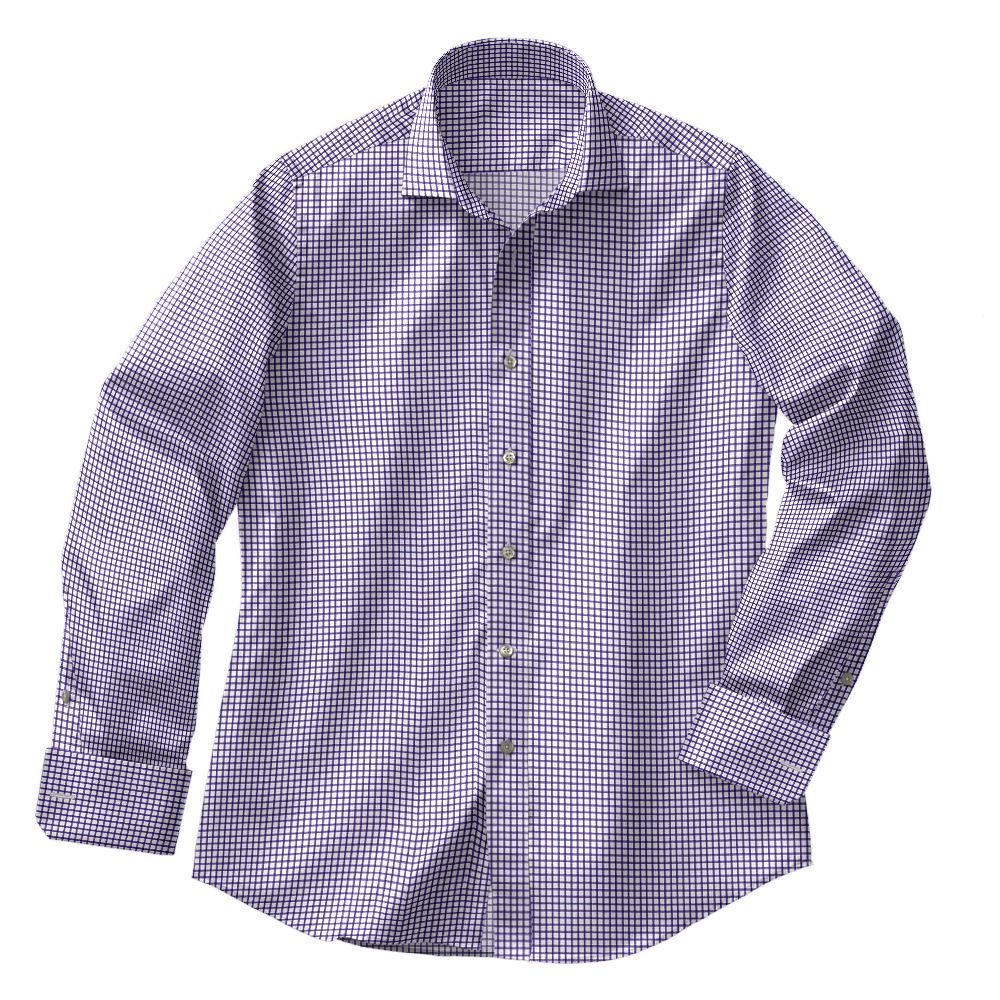 N2-3754088-CSHT N2-3754088 Purple Shepard Twill Check