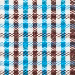N2-3754109 Aqua/Brown Tattersall