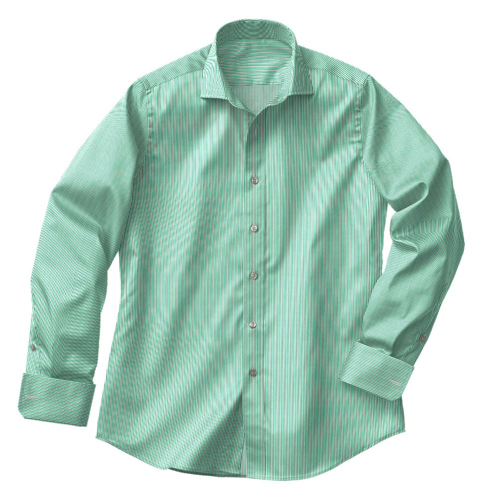 N3-3753178-CSHT N3-3753178 Green Pinstripe
