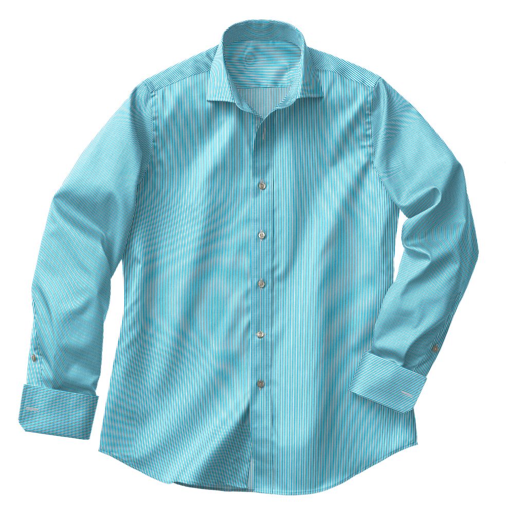 N3-3753477-CSHT N3-3753477 Aqua Bengel Stripe