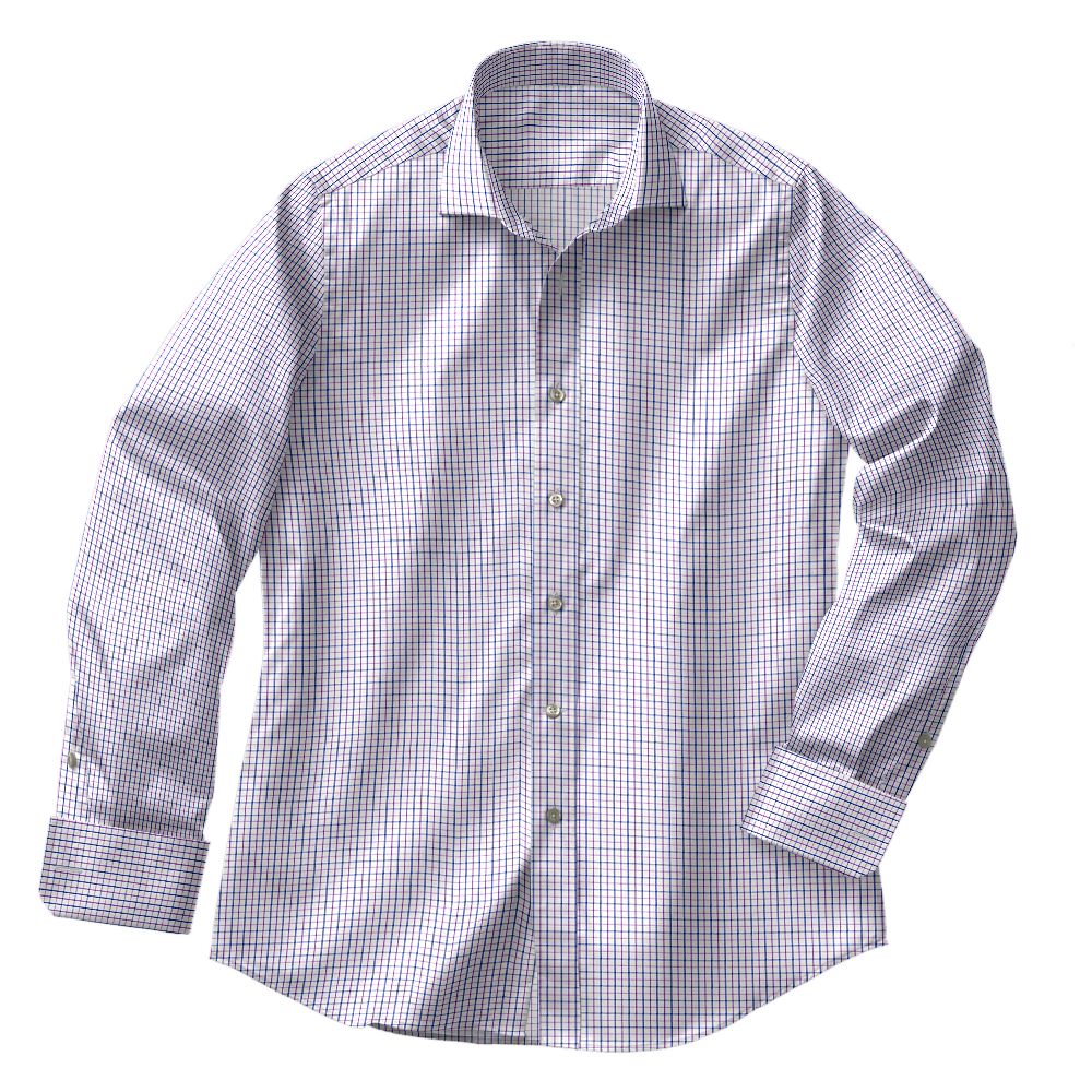 N4-3753504-CSHT N4-3753504 Violet/Navy Tattersall Check