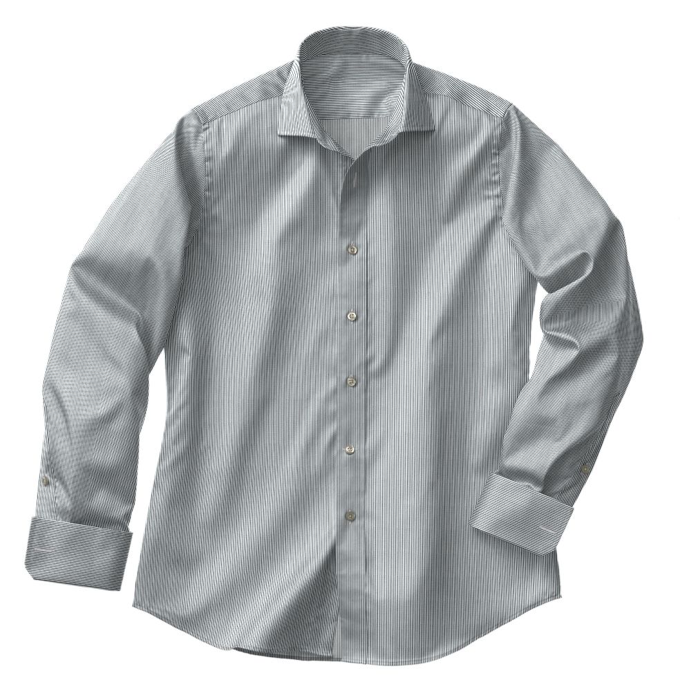 N4-3862511-CSHT N4-3862511 Grey Pencil Stripe
