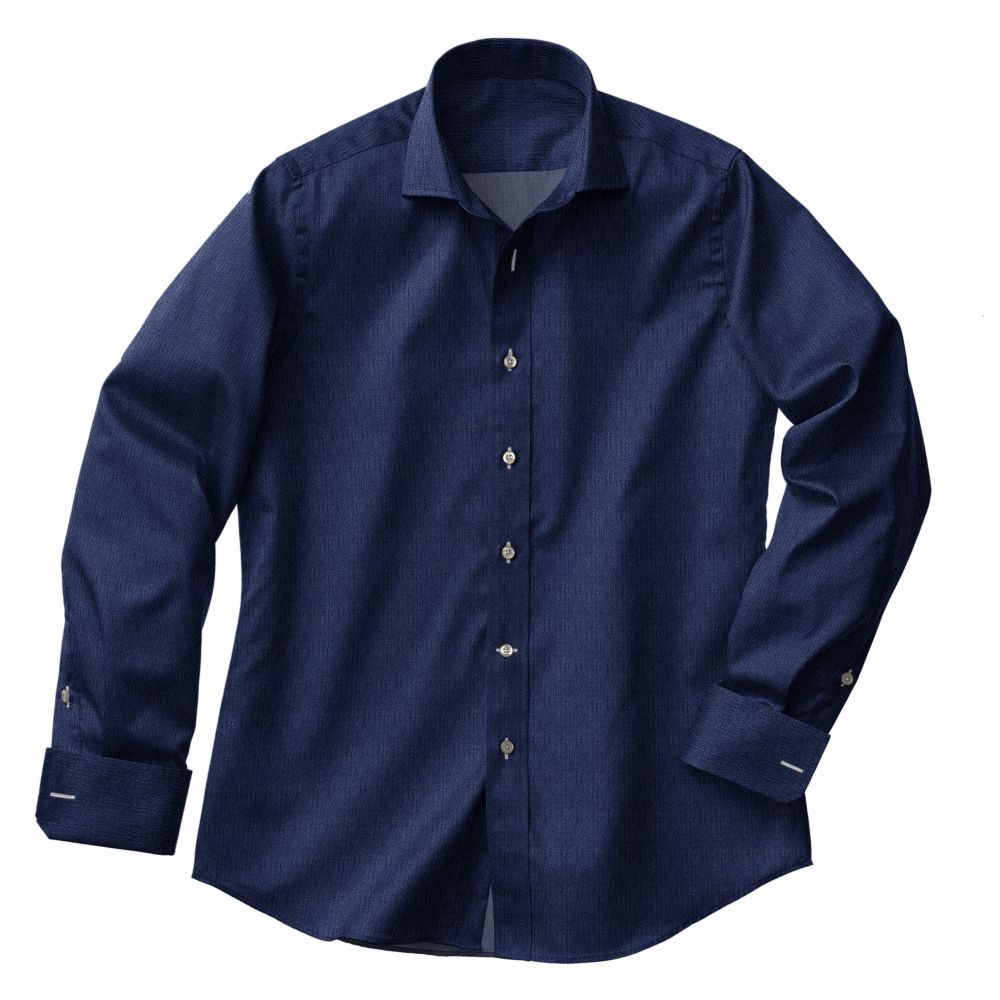 N5-3962812-CSHT N5-3962812 Blue Herringbone