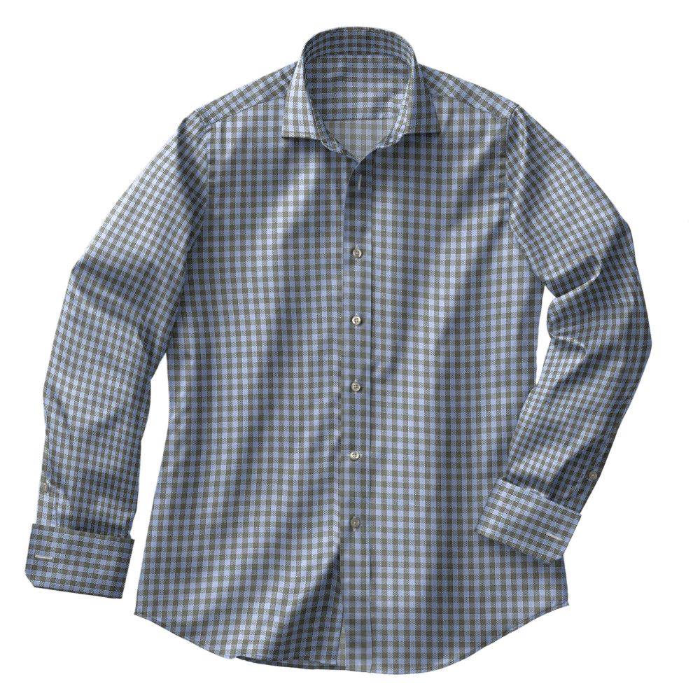 N6-3858610-CSHT N6-3858610 Olive Lt Blue Check