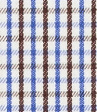 TR-3756643 Blue/Brown Tattersall Check Twill