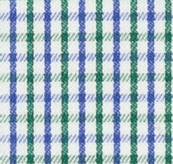 TR-3756646 Blue/Green Tattersall Check Twill