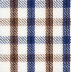 TR-3756658 Navy/ Brown Sport Check Twill