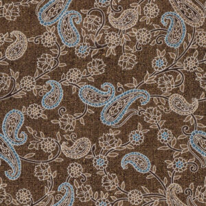 TR-3857918 Brown Blue Paisley
