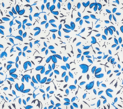 TR-3857935-SWATCH TR-3857935 White Blue Floral