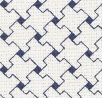 TR-3857945-SWATCH TR-3857945 White Navy Weave
